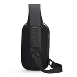 NNEOBA Hard-Shell Waterproof Crossbody Bag Sling with USB Port Black