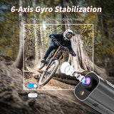 NNEOBA 5K Action Camera with LED Light 64GB Included Black