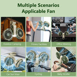 NNEOBA Dual-Head Clip-On Desk Fan