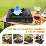 NNEOBA Camping Gas Stove Propane Cassette Burner Black