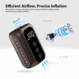 NNEOBA A5mini Portable Wireless Air Pump 100PSI Rechargeable Brown