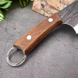 NNEOBA 3pcs Cleaver Knife Set Brown