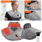 Electric Neck & Shoulder Heating Pad Wrap with Adjustable Heat Settings