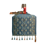 American Retro Woven Floral Table Runner
