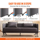 NNEOBA 4pcs Industrial Machinery Mover - 360° Rotation, Heavy Furniture Transport