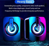 NNEOBA Computer Stereo RGB LED Light Black