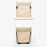 NNEOBA Foldable Camping Chair Cushion And Storage Bag Beige