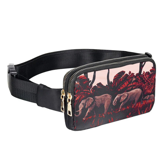 NNEOBA Women Waist Bag Waterproof Crossbody Chest Fanny Pack (Style 1)