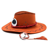 Portgas D. Ace Anime Cosplay Cowboy Hat Unisex Adult