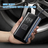 NNEOBA 120W Wireless Handheld Air Compressor Portable Digital Tire Inflator Black