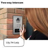 NNEOBA 3-Unit Video Intercom Doorbell System with RFID Unlock