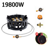 NNEOBA 7-Core High-Power Camping Gas Stove 19800W Windproof Burner Black