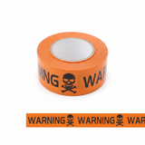 Halloween Warning Line Decoration Tape – Danger Warning Signs for Windows, Walls & Haunted House Party Décor