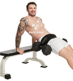 NNEOBA Hip Thrust Belt Glute Bridge Pad Workout with Dumbbells Kettlebells for Squats Lunges Bridges Dips Training Home Gym Equipment