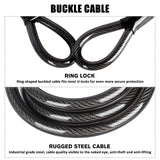 NNEOBA Heavy-Duty U-Shaped Motorcycle & Bicycle Anti-Theft Lock Black