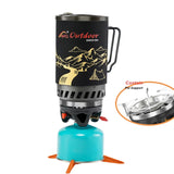 NNEOBA 1400ml Heat Exchanger Camping Stove Black