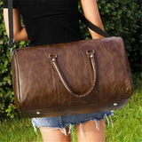 NNEOBA Large Capacity PU Travel Duffel Bag