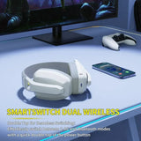NNEOBA Wireless Gaming Headset with Mic White