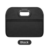NNEOBA Large Collapsible Trunk Storage Box with Multi Pockets Black