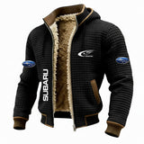 Men's Fleece-Lined Hooded Winter Jacket – Thick Warm Casual Coat