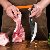 NNEOBA Handmade Forged Kitchen Knife Black