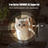 NNEOBA 1080P 4K Android 11 Projector White