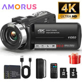 NNEOBA 4K Vlogging Camera with 80MP & IR Night Vision