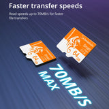 64GB MicroSD TF Memory Card C10 U3 A1 High-Speed