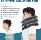 NNEOBA Inflatable Cervical Neck Traction Device Pain Relief Posture Alignment Grey