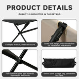 NNEOBA Folding Double Camping Stool Black