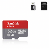 SanDisk 32GB MicroSD Memory Card A1 Class 10 U3 V10 with Card Reader