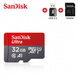 SanDisk 32GB MicroSD Memory Card A1 Class 10 U3 V10 with Card Reader