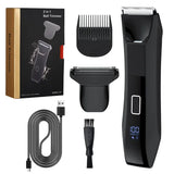 NNEOBA Dual-Head Waterproof Body Trimmer with Foil Blade