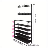 NNETM Free Standing Shoe And Hat Rack