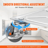 NNEOBA 4pcs Industrial Machinery Mover - 360° Rotation, Heavy Furniture Transport