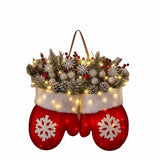 LED Christmas Mitten Wreath