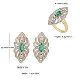 NNEOBA Bohemian Ring and Earring Set for Women