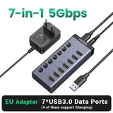 NNEOBA 7-Port USB-C Hub Splitter