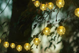 11M 60-LED Solar Crystal Globe String Lights – IP65 Waterproof