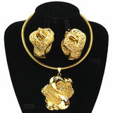 NNEOBA Bold Earrings & Necklace Set