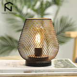 NNEOBA Cordless Metal Candle Holder: Nordic Elegance for Home Decor