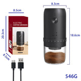 NNEOBA 1800mAh Electric Coffee Grinder 40 Level Adjustable Burr Grinder Black