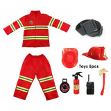 Children's Firefighter Cosplay Costume Set