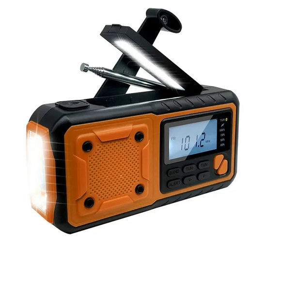 NNEOBA Portable Emergency Solar Power Radio Yellow