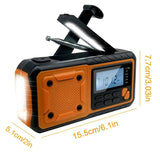 NNEOBA Portable Emergency Solar Power Radio Yellow