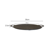 NNEOBA Non-Stick Camping BBQ Grill Pan Black