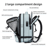 NNEOBA Expandable Laptop Backpack 40L Blue