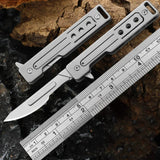 NNEOBA Titanium Folding Scalpel Knife Grey