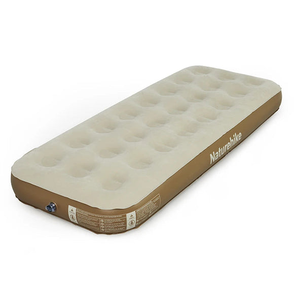 NNEOBA Camping Air Mattress PVC Inflatable Bed Khaki