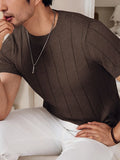 Men's Knit Crew Neck T-Shirt